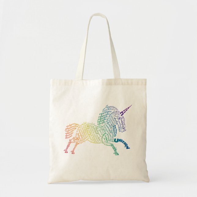 Sac fourre-tout Mondial Unicorne - Arc-en-ciel lum (Devant)