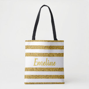 Sac fourre-tout Monogram Gold Stripe