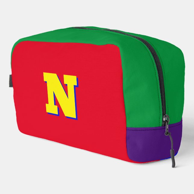 Sac fourre-tout monogrammé aux grandes couleurs (Coin droit)