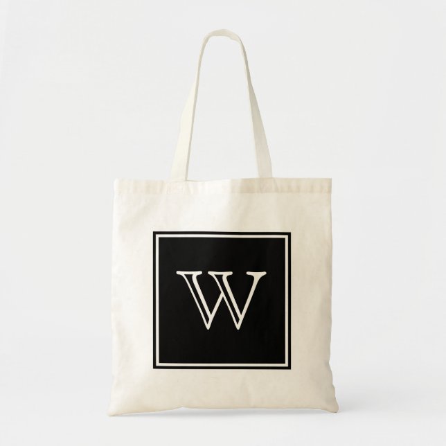 Sac fourre-tout Monogramme Carré noir (Devant)