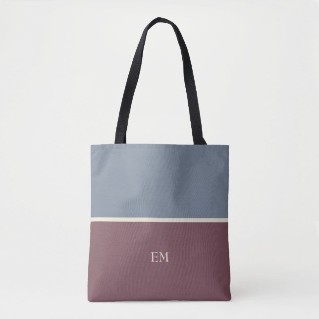 Sac fourre-tout Monogramme Chic Moderne (Devant)