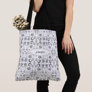 Sac fourre-tout Monogramme de peinture tendance