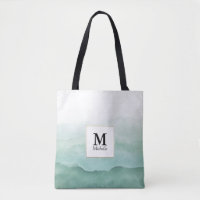 Sac fourre-tout Monogramme des ondulations vertes