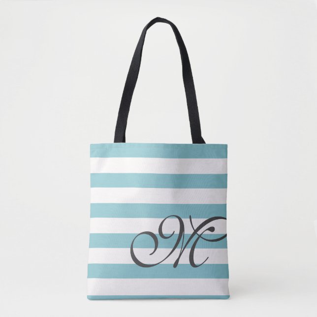 Sac fourre-tout Monogramme et rayures (Devant)