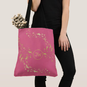 Sac fourre-tout Monogramme Gold Stars tendance