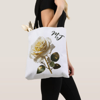 Sac fourre-tout Monogramme Or Et Rose Blanc Person