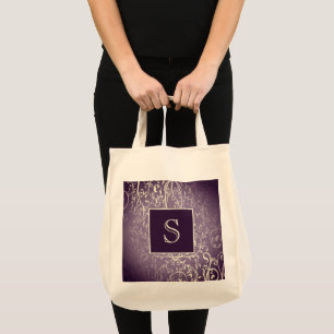 Sac fourre-tout Monogramme Purple Élégant