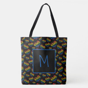 Sac fourre-tout Monogramme Rainbow Hearts
