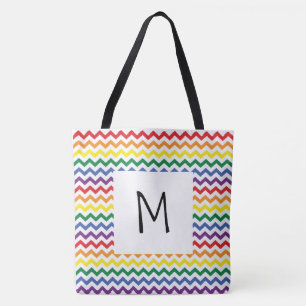 Sac fourre-tout Monogramme Rainbow Wavy Lines