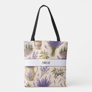 sac fourre-tout monogramme vintage provence lavand