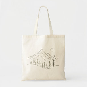 Sac fourre-tout Montagne et Arbres