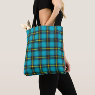 Sac fourre-tout Motif bleu écossais Tartan Plaid