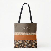 Sac fourre-tout Motif Boho-Chic Mushroom