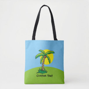 Sac fourre-tout Motif de dessin sur palmier