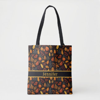 Sac fourre-tout Motif de feuilles d'automne
