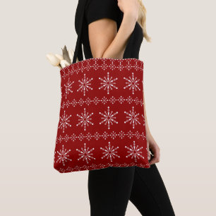Sac fourre-tout motif de Noël Snowflakes
