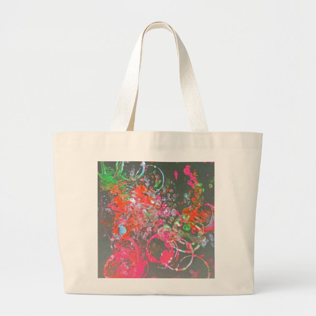 Sac fourre-tout motif de peinture (Devant)