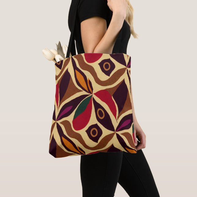 Sac fourre-tout motif de style africain (De près)