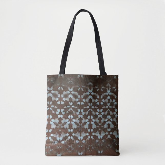 Sac fourre-tout Motif d'impression Shibori (Devant)