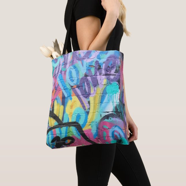Sac fourre-tout Motif Graffiti (De près)