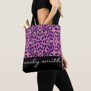 Sac fourre-tout Motif Leopard personnalisé