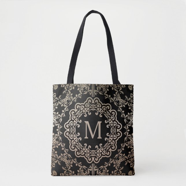 Sac fourre-tout Motif Monogram Gold Filigree (Devant)