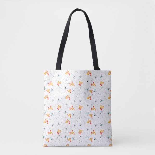 Sac fourre-tout Motif Scandi Bee (Devant)