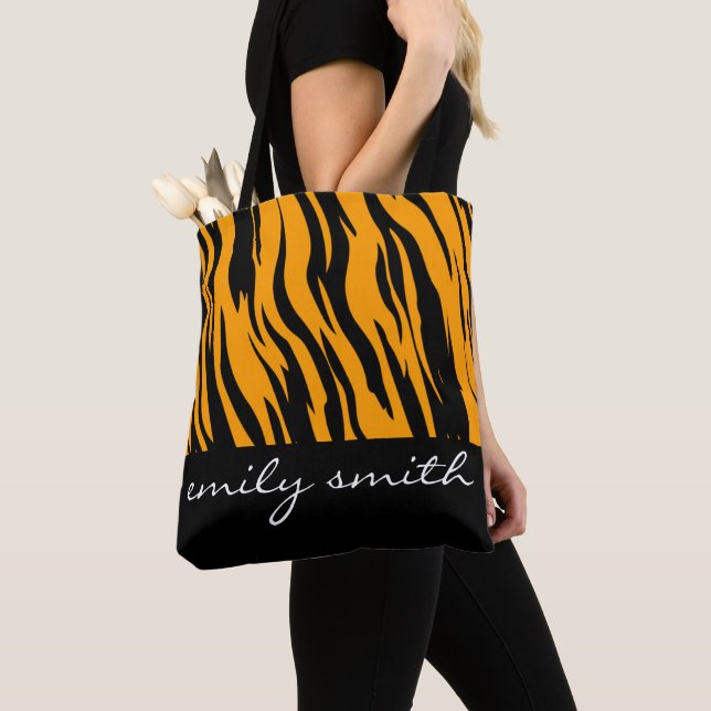 Sac fourre-tout Motif Tiger personnalisé (De près)