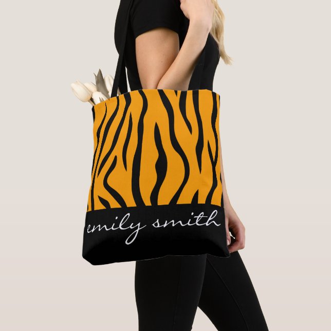 Sac fourre-tout Motif Tiger personnalisé (De près)