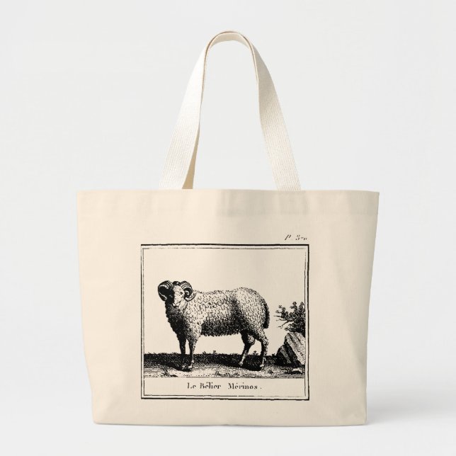 Sac fourre-tout mouton Merino antique (Devant)