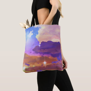 Sac fourre-tout moyen ciel de coucher de soleil vi