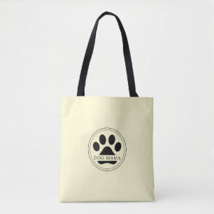 Sac fourre-tout moyen empreinte de patte texte per