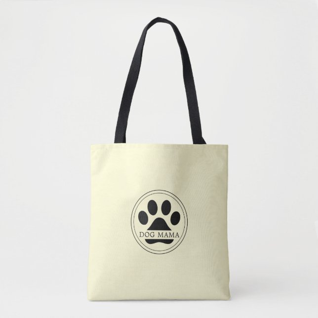 Sac fourre-tout moyen empreinte de patte texte per (Devant)