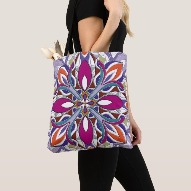 Sac fourre-tout multicouleur lumineux (De près)