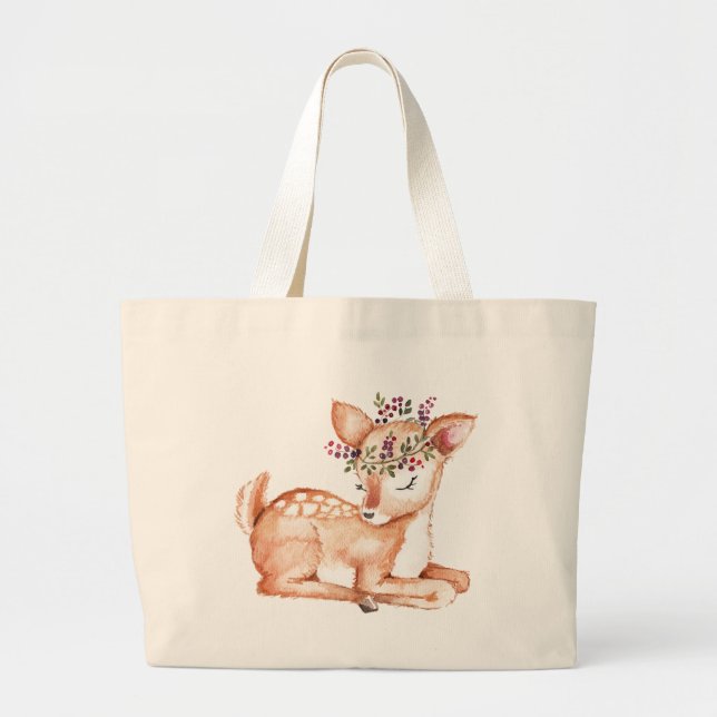 sac fourre-tout naturel de cerfs de petite taille (Devant)