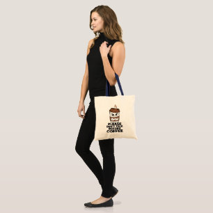 Sac fourre-tout 'Ne parlez pas avant le café'