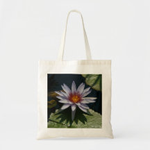 Sac fourre-tout Nénuphar Lotus blanc