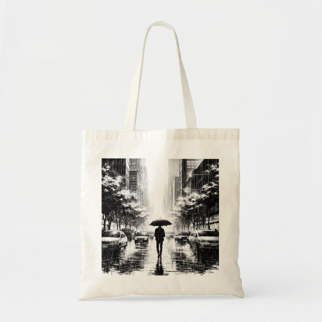 Sac fourre-tout - Neon Noir Rainy (Devant)