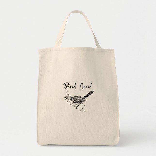 Sac fourre-tout Nerd d'oiseaux (Devant)