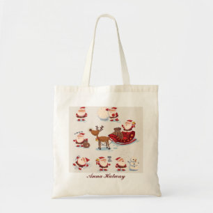 Sac fourre-tout Noël personnalisé avec le Père N