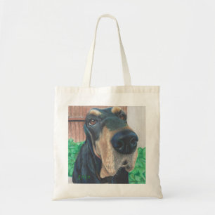 sac fourre-tout noir à chien de chasse
