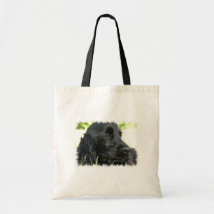 Sac fourre-tout noir à chien de cocker