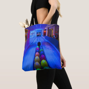 Sac fourre-tout noir à couleur claire de boules d