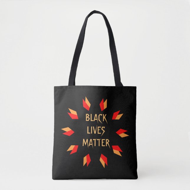Sac fourre-tout noir à matière des vies (Devant)