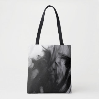 Sac fourre-tout noir au feu IV par l'artiste C.L.