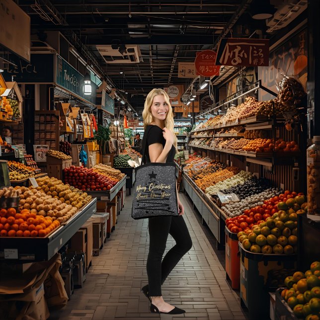 Sac fourre-tout noir brillant (Créateur téléchargé)