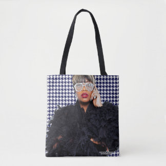 Sac fourre-tout noir et blanc