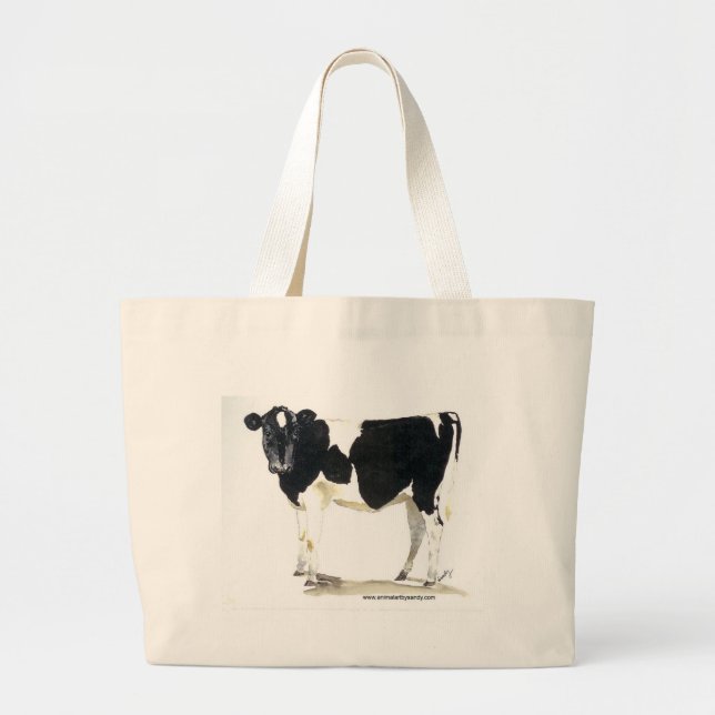 sac fourre-tout noir et blanc (Devant)