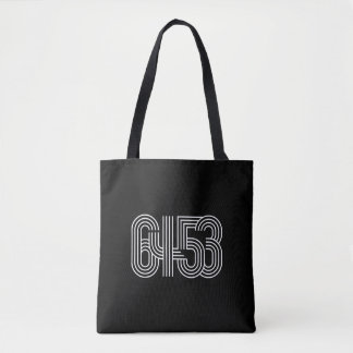 Sac fourre-tout noir et blanc 6453