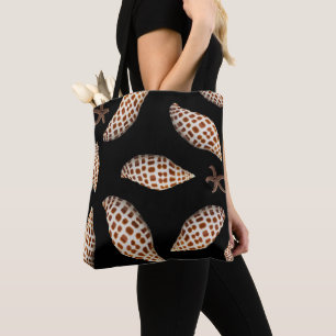 Sac fourre-tout noir Junonia Seashell